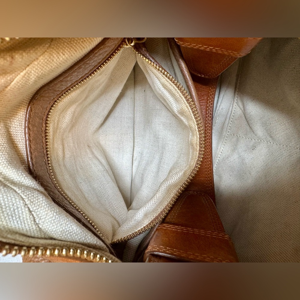 Michael Kors Two-Tone Leather Hobo Shoulder Bag - Picture 12 of 14